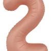 Cijfer ballon Vintage Rose 86cm