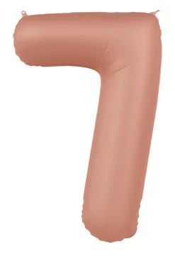 Cijfer ballon Vintage Rose 86cm