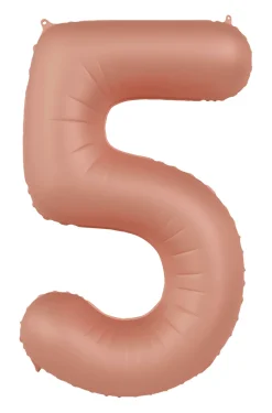 Cijfer ballon Vintage Rose 86cm