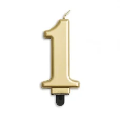 Cijferkaars goud metalic nummer 1