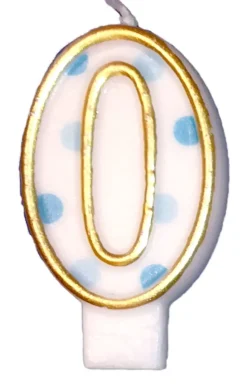 Cijferkaarsen Dots Blauw