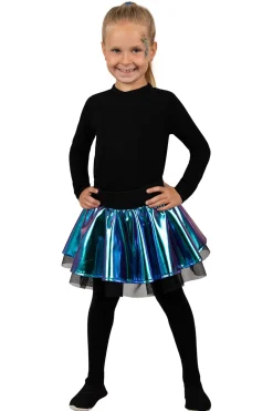 Cirkelrokje Metallic voor kinderen