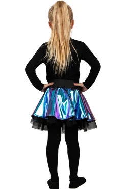 Cirkelrokje Metallic voor kinderen