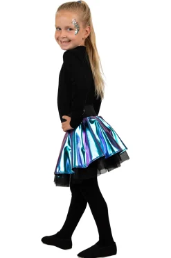 Cirkelrokje Metallic voor kinderen