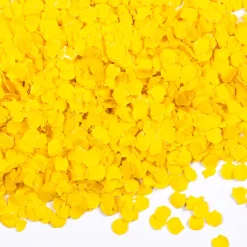 Confetti 100 gram rond 1cm geel