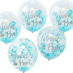 Confetti ballonnen Oh Baby 5st