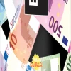 Confetti kanon Euro Biljetten 40cm