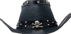 Cowboyhoed Biker Skull