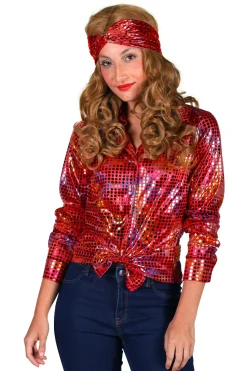 Damesblouse Disco glamour