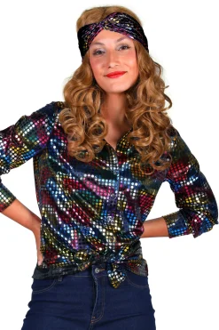 Damesblouse Disco glamour