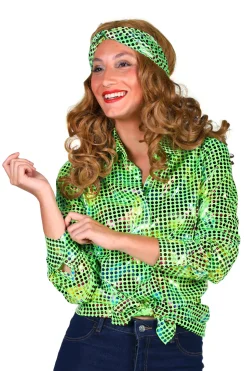 Damesblouse Disco glamour