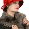 Dameshoed jaren 20 rood