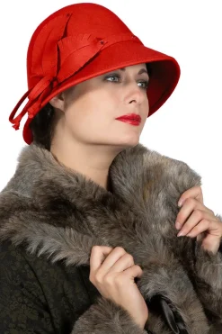 Dameshoed jaren 20 rood