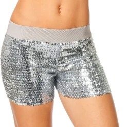 Dames hotpants Pailletten