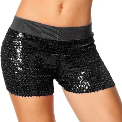 Dames hotpants Pailletten