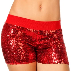 Dames hotpants Pailletten