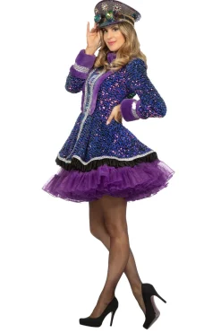 Damesjas Purple Sequins