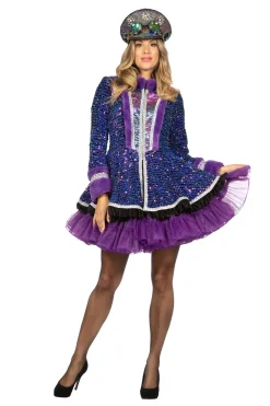 Damesjas Purple Sequins
