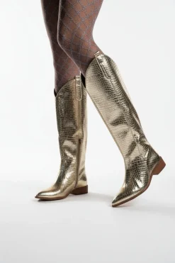 Dameslaarzen Metallic Snake