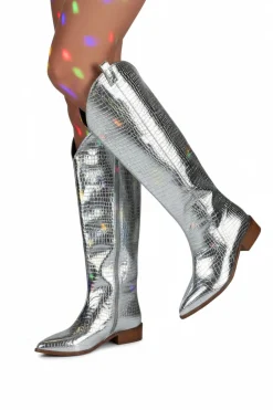 Dameslaarzen Metallic Snake