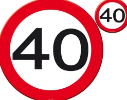 Decoratie set verkeersbord Leeftijden