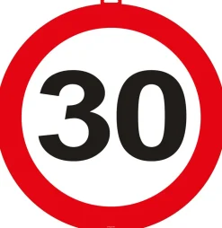 Decoratie verkeersbord Leeftijd 47cm