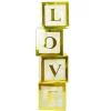 Decoratie love box goud
