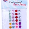 Decoratiestickers 32 rondje 10 mm ass kleuren op kaart