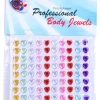 Decoratiestickers hartjes 100st 6mm