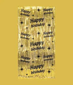 Deurgordijn Classy Happy Birthday