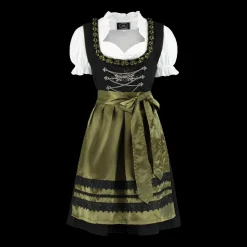 Dirndl Hertjes zwart/groen