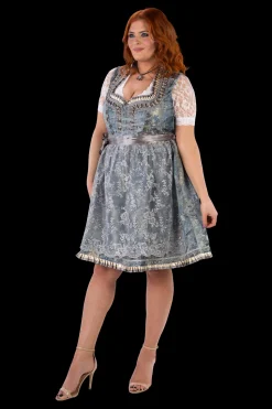 Dirndl Isa antiekblauw