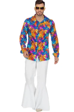Disco blouse neon flower