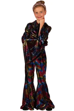 Disco Glamour Catsuit voor kinderen