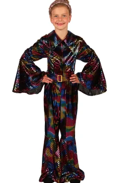 Disco Glamour Catsuit voor kinderen