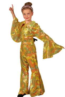Disco Glamour Catsuit voor kinderen