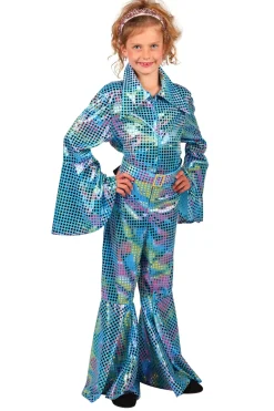 Disco Glamour Catsuit voor kinderen