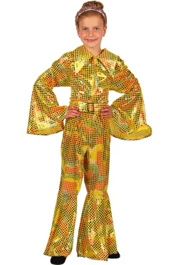 Disco Glamour Catsuit voor kinderen