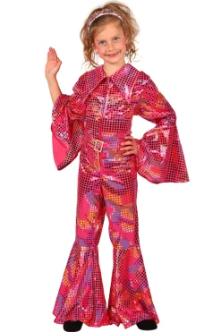 Disco Glamour Catsuit voor kinderen