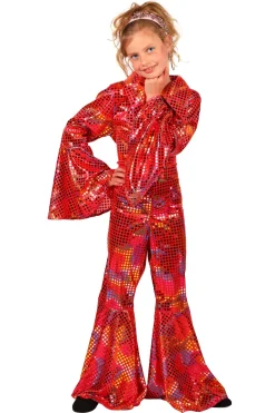 Disco Glamour Catsuit voor kinderen