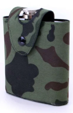 Drinkfles camouflage rvs 177ml
