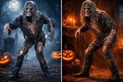 3D Zombie Kostuum deluxe