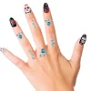 Face en nail jewels blue