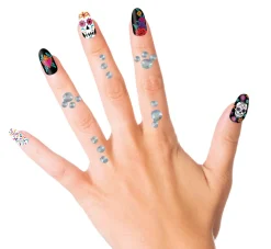 Face en nail jewels zilver