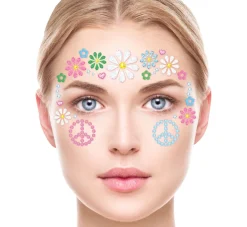 Face jewels Hippie Peace