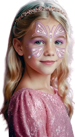 Facejewels Pink Butterfly