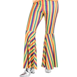 Flarebroek rainbow stripes