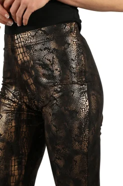 Flarebroek Snake skin dames