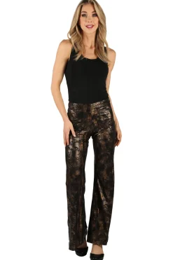 Flarebroek Snake skin dames