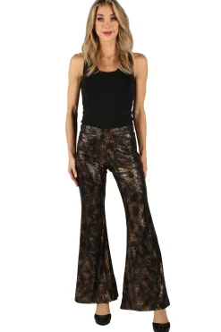 Flarebroek Snake skin dames
